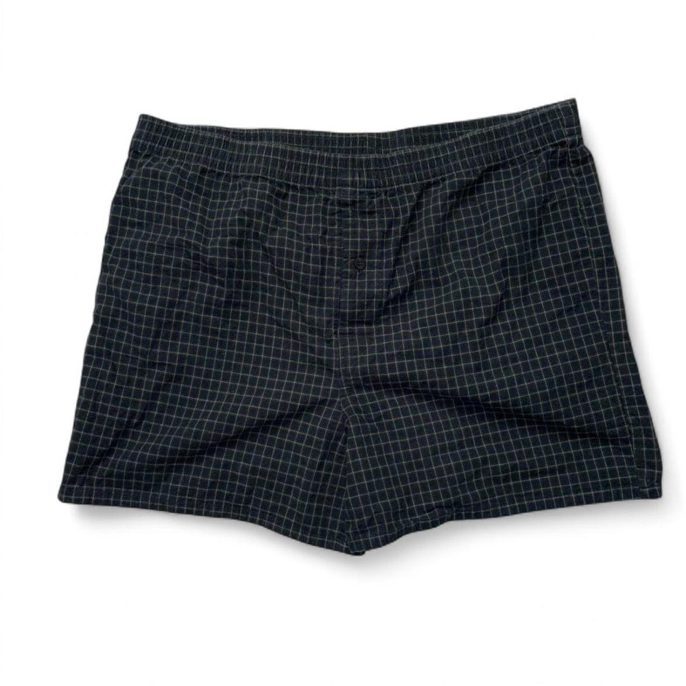 Vintage Togo Green & White Checkered Boxers